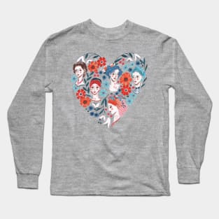 Valentines women heart Long Sleeve T-Shirt